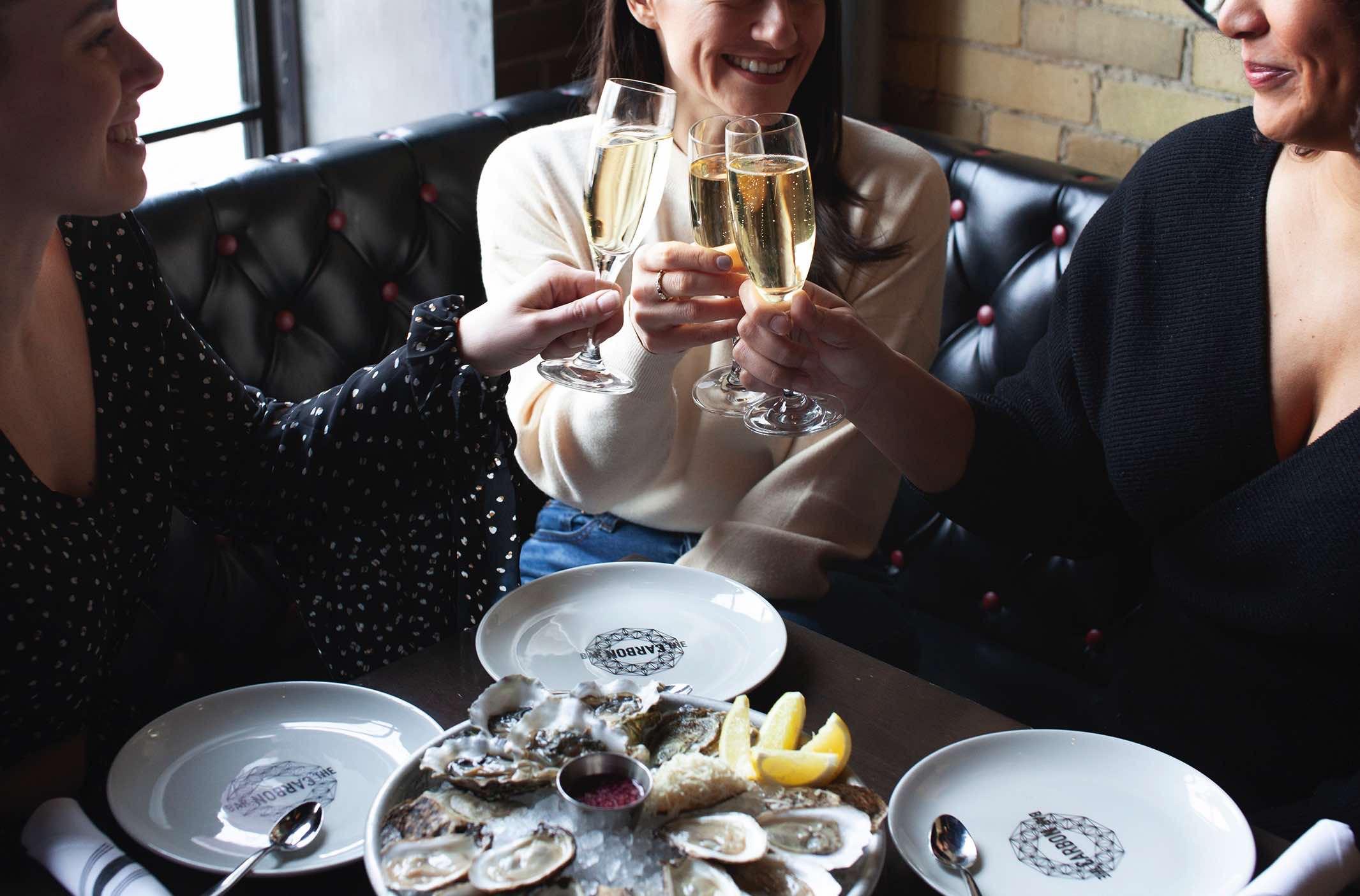 Oysters and sparkling wine